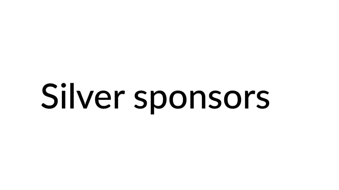 Silver sponsors